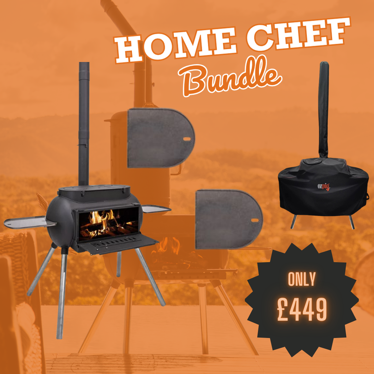 Big Pig Home Chef incl. Big Pig, 2 x Flat Iron Plancha Griddle & Cover