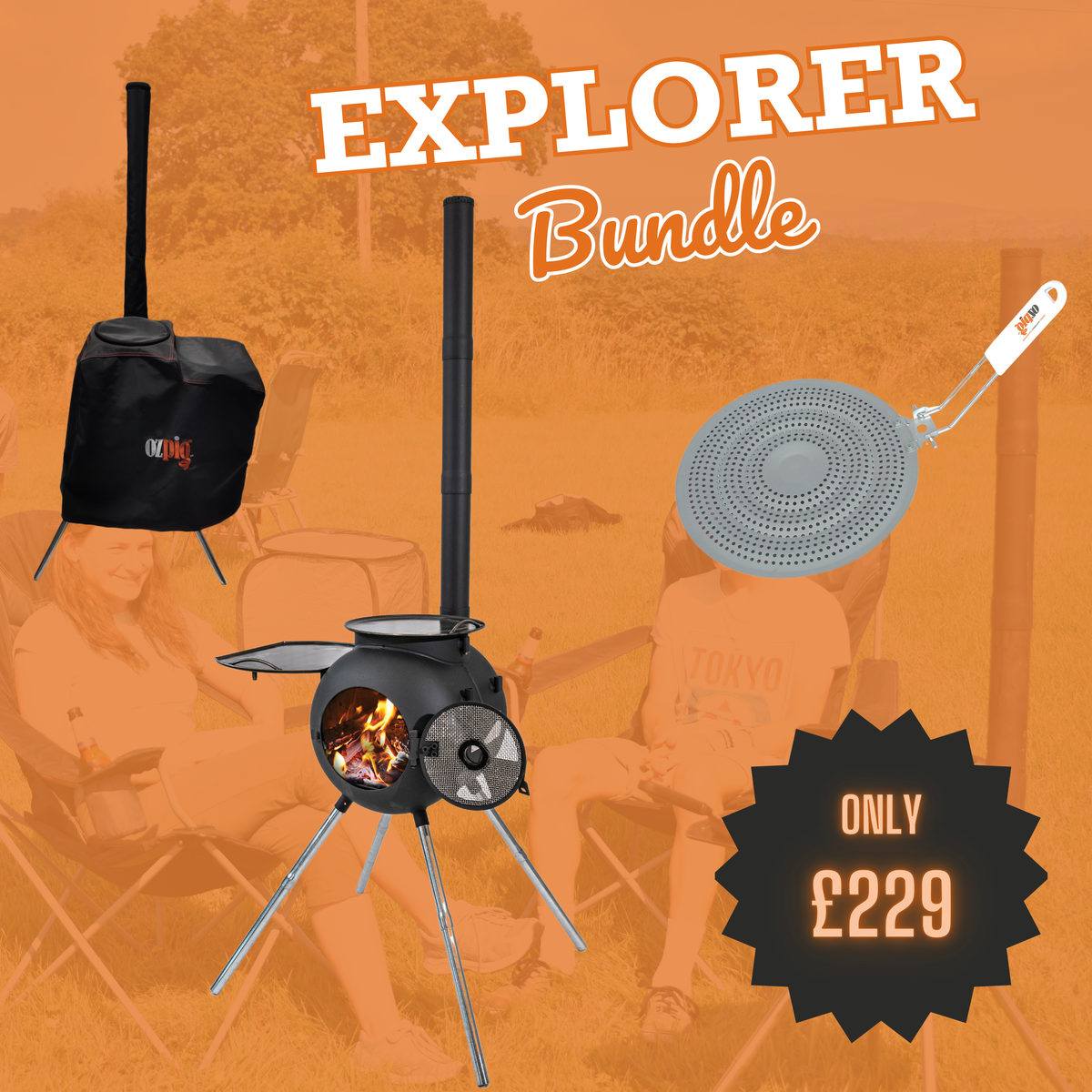 Ozpig Series 2 Explorer Pack  Incl Ozpig Series 2 (OZP001-02) Diffuser (OZP002-01) Cover (OZP010-02)